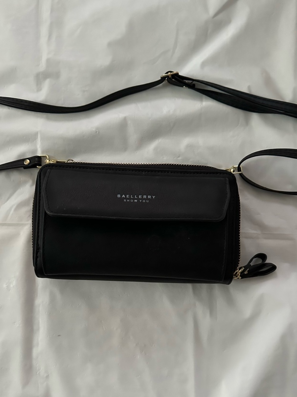Black Crossbody Wallet Bag